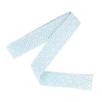 Biais de couture 3 m x 20 mm - Ronds bleu clair à pointillés bleus