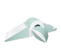 Set de blocs en mousse 4 éléments blanc Menthe - Velinda - Noir