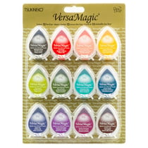 Encreur créatif Tsukineko - VersaMagic Dew Drop - Happy Days - 12 pièces