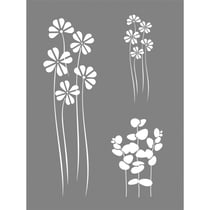 Pochoir Flower Mix, 15,25x20,32cm, 1 pce.
