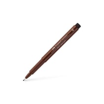 Lot de 10 feutres permanents pointe moyenne - FABER-CASTELL - Sépia foncé - Pitt Artist Pen