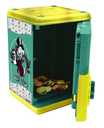 Tirelire électronique Disney Picsou protégée par code secret avec effets sonores et lumineux et musiques.