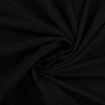 Tissu Suédine extensible Siena aspect daim uni Noir