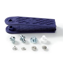 Boutons pression Prym Mini laiton 8 mm argent et outil