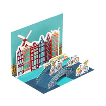 CARTE POSTALE DIORAMA D'AMSTERDAM