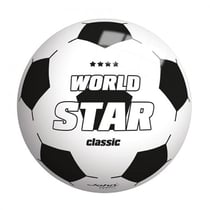 Ballon en plastique world star classic 22 cm blanc - john sports - jeu plein air