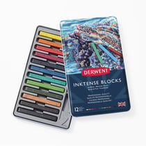 Derwent - Bâtonnet d'encre aquarellable Derwent Inktense Block x12