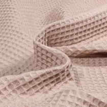 Tissu Nid d'abeille Crème - Au mètre