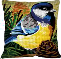 Kit Coussin Canevas Mésange