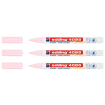 Lot de 3 marqueurs craie liquide EDDING - Rose Pastel - Pointe ronde 1-2 mm
