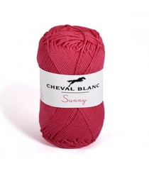 Pelote de coton à tricoter SUNNY UNI - Cheval blanc - PPSC 02 Rose