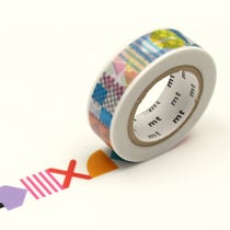 Masking Tape - Formes multicolores - Kapitza - 10 m x 15mm