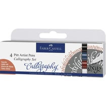 Lot de 4 stylos Pitt Artist Pen Faber-Castell