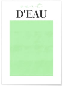 Affiche Vert d'Eau | A3 : 29,7x42cm