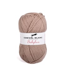 Laine à tricoter BABYLUX de Cheval Blanc Marron (304 - TAUPE)