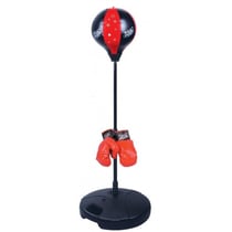 Punching ball sur pied avec gants de boxe - kings sport - jeu plein air