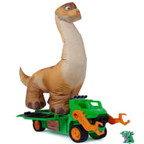 Figurine à jouer - Pat Patrouille - Rocky - Camion de recyclage et brachiosaure 75 cm