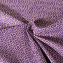 Tissu Popeline de Coton légère Géométrique sur fond Violet