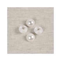 Bouton demi-perle blanc