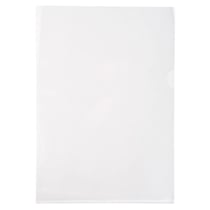 Sachet de 10 pochettes coin PVC lisse haute résistance 13/100e - A4 - Cristal - x 10 - Exacompta