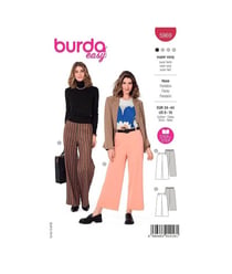 Patron Burda 5969 - Pantalon avec coulisse dos élastique, jambes amples du 36 au 46 (FR) taille n°FR 36-46