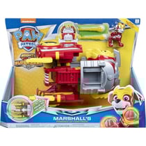 Pat patrouille marcus avec camion pompier transformable - figurine chien - paw patrol mighty pups super paws - spin master