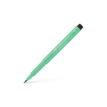 Lot de 10 feutres permanents pointe pinceau - FABER-CASTELL - vert phtalo clair - Pitt Artist Pen