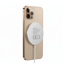 Mayaxess Chargeur Magsafe Magnétique 15W pour iPhone 16 Pro Blanc