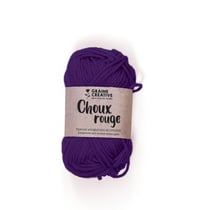 Fil de coton Amigurumi Violet Choux rouge