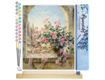 Peinture par Numéro Figured'Art - Joli bouquet - Kit de Loisir Créatif DIY Numéro d'Art Complet - 40x50cm toile roulée + châssis en bois à monter