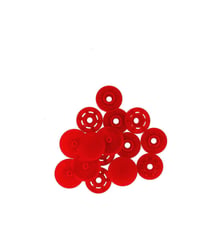 Boutons pressions sans pince 13mm Bohin rouge