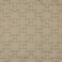 Tissu Doudoune croix imbriquées Aria sur fond Beige - Au mètre