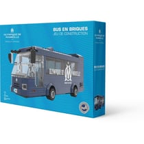 MEGABLEU - Jeu de construction - Bus en briques - Olympique de Marseille - 319 pièces - Dès 8 ans