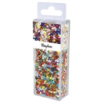 Perles en verre multicolores, boîte 100g