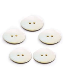 Lot de 5 boutons nacre naturel
