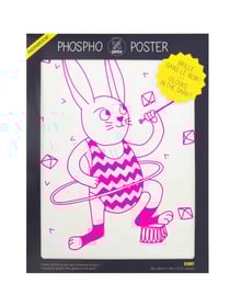 OMY - AFFICHE PHOSPHORESCENTE - BUNNY