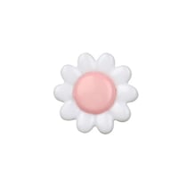 Bouton marguerite 15mm rose layette