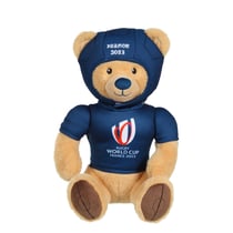 Peluche - Peluche Ours Coupe du Monde de Rugby / Rugby World Cup France 2023 (RWC) - Peluche Officielle Sous Licence - 24 cm assis