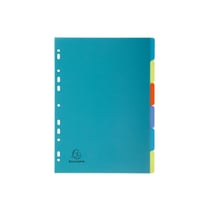 Intercalaires poplypropylène recyclé Forever® 6 positions - A4 - Couleurs assorties - x 25 - Exacompta