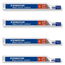 Mine de rechange - STAEDTLER Mars micro carbon - 0,5 mm - H - Lot de 4 étuis de 12 mines