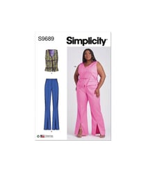 Patron Simplicity 9689 - Veste et pantalon du 36 au 52 (FR) taille n°FR 58-66