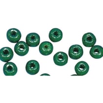 Perles en bois FSC 100%, polies, 12mm 32 pièces , vert mai