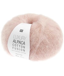 Coton bio à Tricoter & alpaga LUXURY ALPACA COTTON FUSION – Rico Design – La rencontre parfaite entre fraîcheur, douceur et luxe 02 Abricot