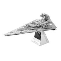 MetalEarth: STAR WARS IMPERIAL STAR DESTROYER 10.3x5.94x5.84cm, maquette 3D en métal avec 2 feuilles, sur carte 12x17cm, 14+