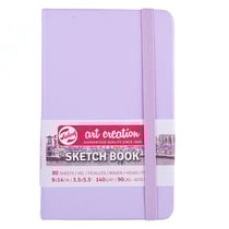 Carnet Croquis 9x14 cm - 80 feuilles - 140g - Violet Pastel - Royal Talens