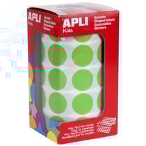 Gommettes rouleau Rond Ø 20 mm vert clair x 1 770