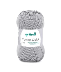 Fil à tricoter COTTON QUICK UNI - Gründl - PPSC - certifié Oeko-Tex 151 Gris