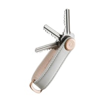 Porte-clés cuir Stone Grey - Orbitkey