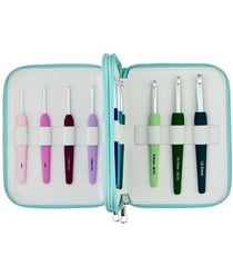 Set de 14 Crochets Waves 2.0 KnitPro – Ergonomie, Polyvalence et Confort Ultime Vert