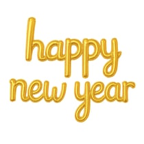 Ballon aluminium happy new year - or